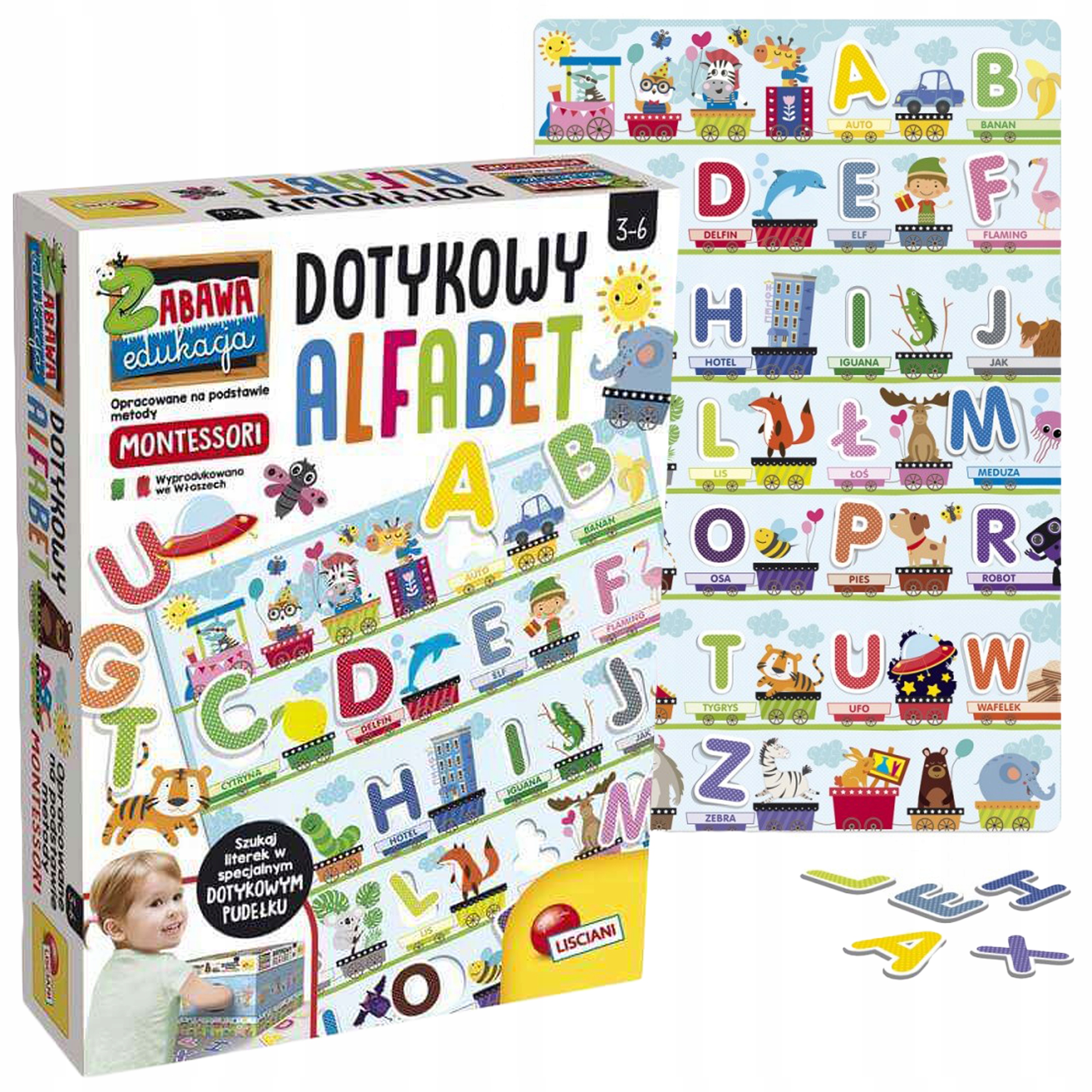 Montessori Alfabet Zabawki dla Dzieci Zabawka Naukowa Dla Najmłodszych