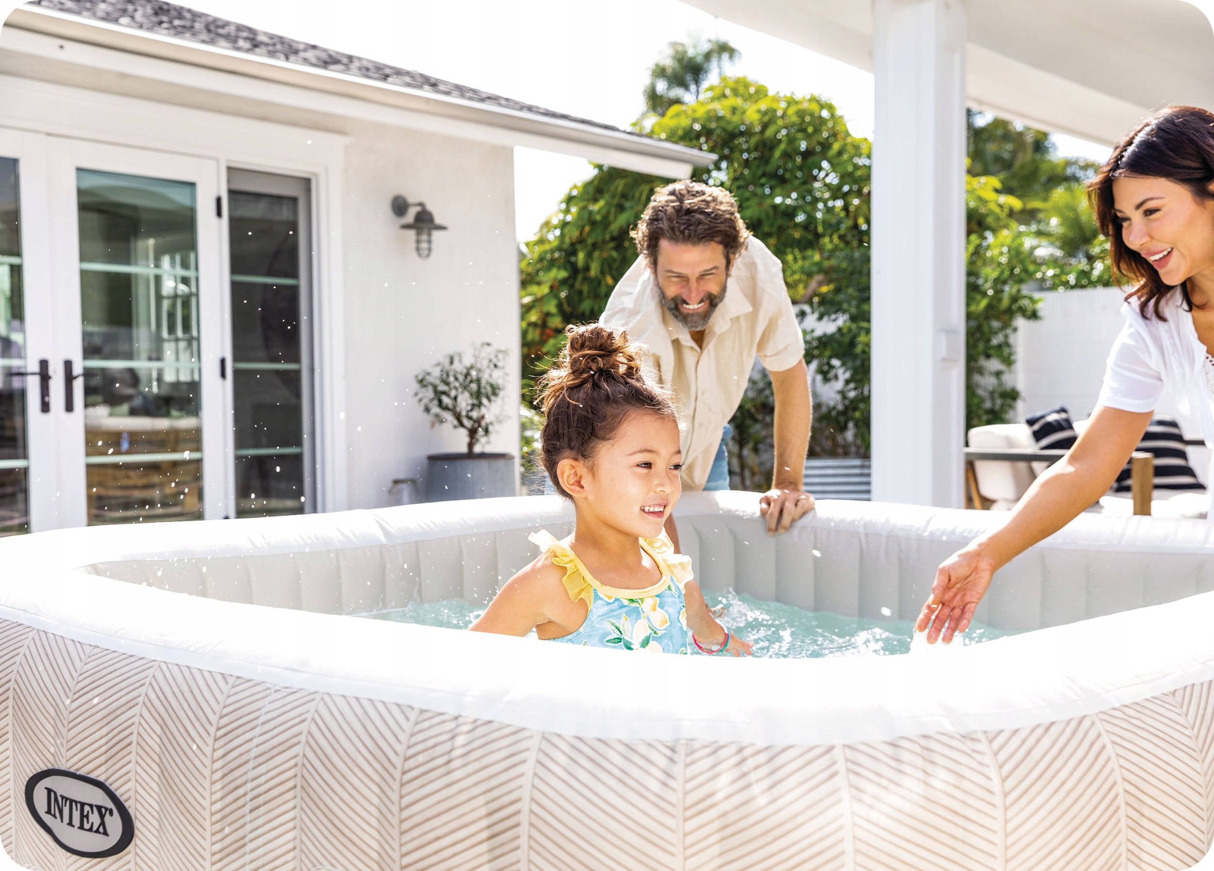 Надувний басейн SPA на 4 особи з гідромасажем INTEX 28446, модель 2026, виробник Intex