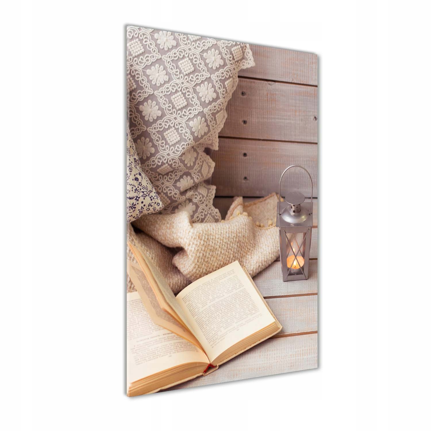 Fotoobraz na skle Relaxace u knihy 60x120 cm