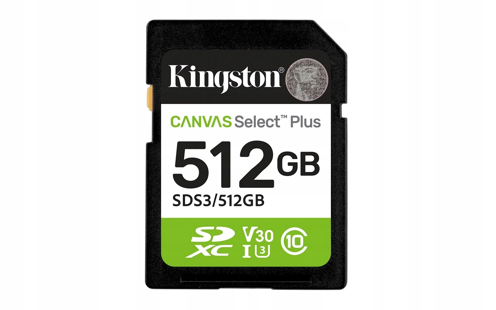Kingston Sdxc 512GB Canvas Select Plus Gen3 150MB/s