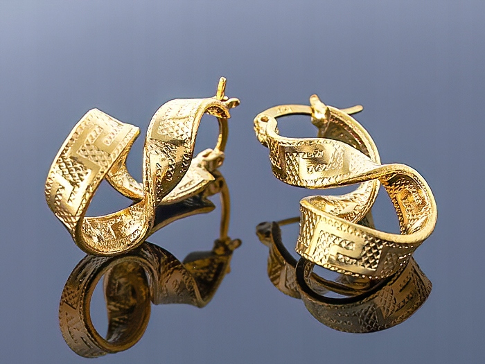 

Ekskluzywne złote kolczyki 14k ! Jakość !