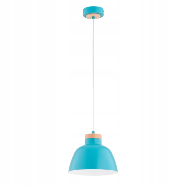 Barevný převis Lorien Mátová modrá kovová lampa do chlapecké ložnice