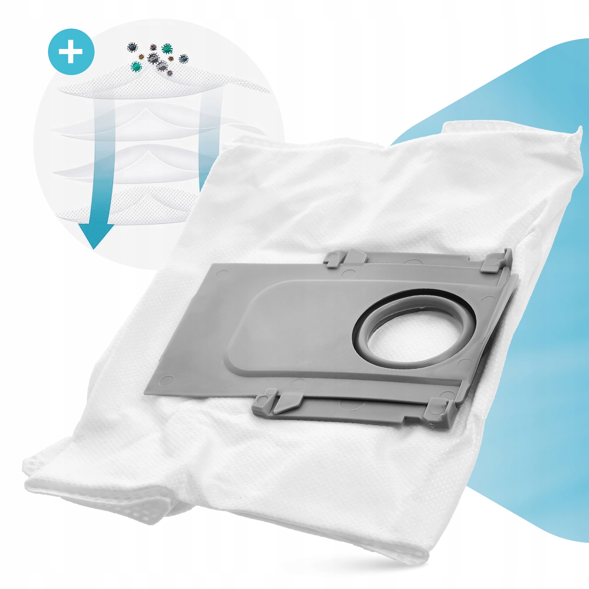 5x Worek Worki Do Stacji ROBOROCK S7 MaxV Ultra Q7+ Q7 Max+ S8 Pro S8+ Typ worka syntetyczny