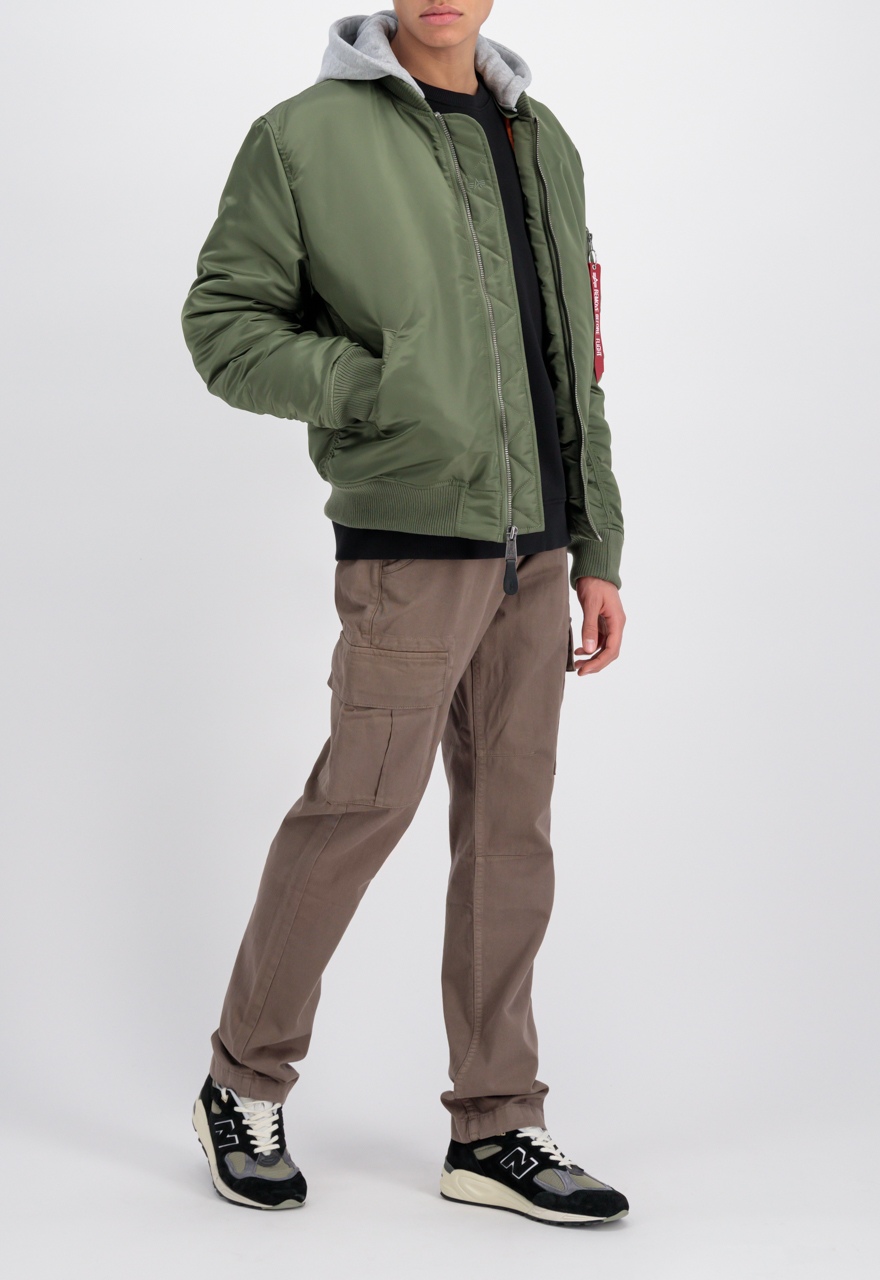 bunda MA-1 Zh Back Emb sage green L