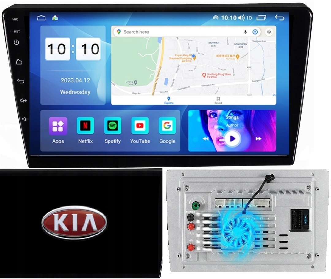 Radio Nawigacja Android Kia Ceed I 2006-2009 Wentylator+ Kamera 8/256GB