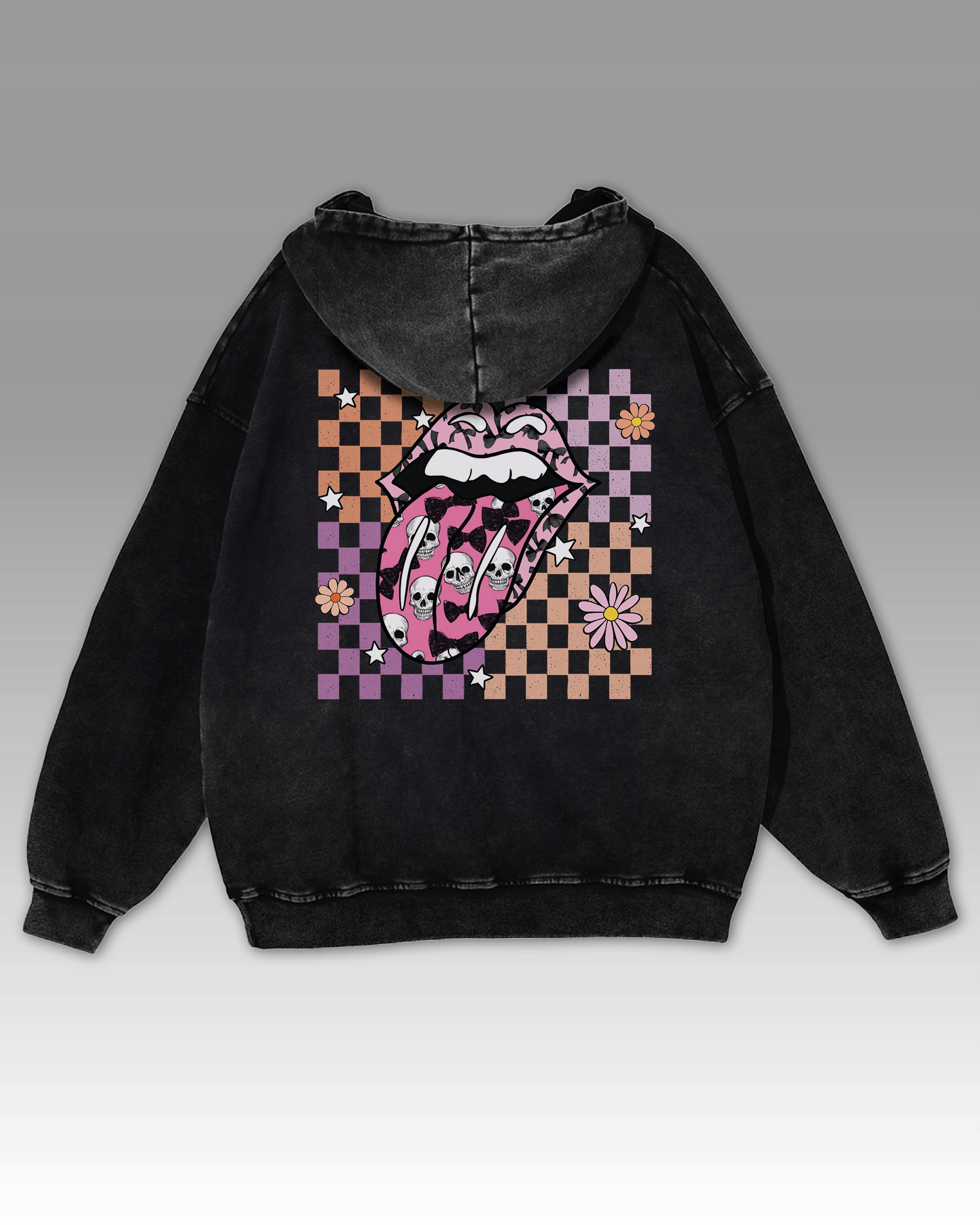 Mikina Rock Vibes Rock & Roll Ústa Rolling Stone Hudba Černá L