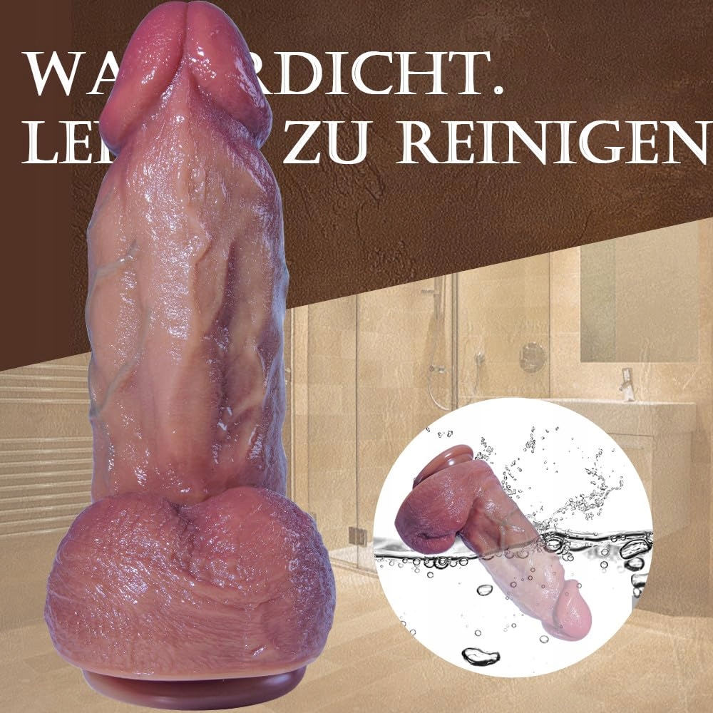Silikonowy Dildo 23,5 cm z Przyssawką Dla Mężczyzn i Kobiet — miniatura 7