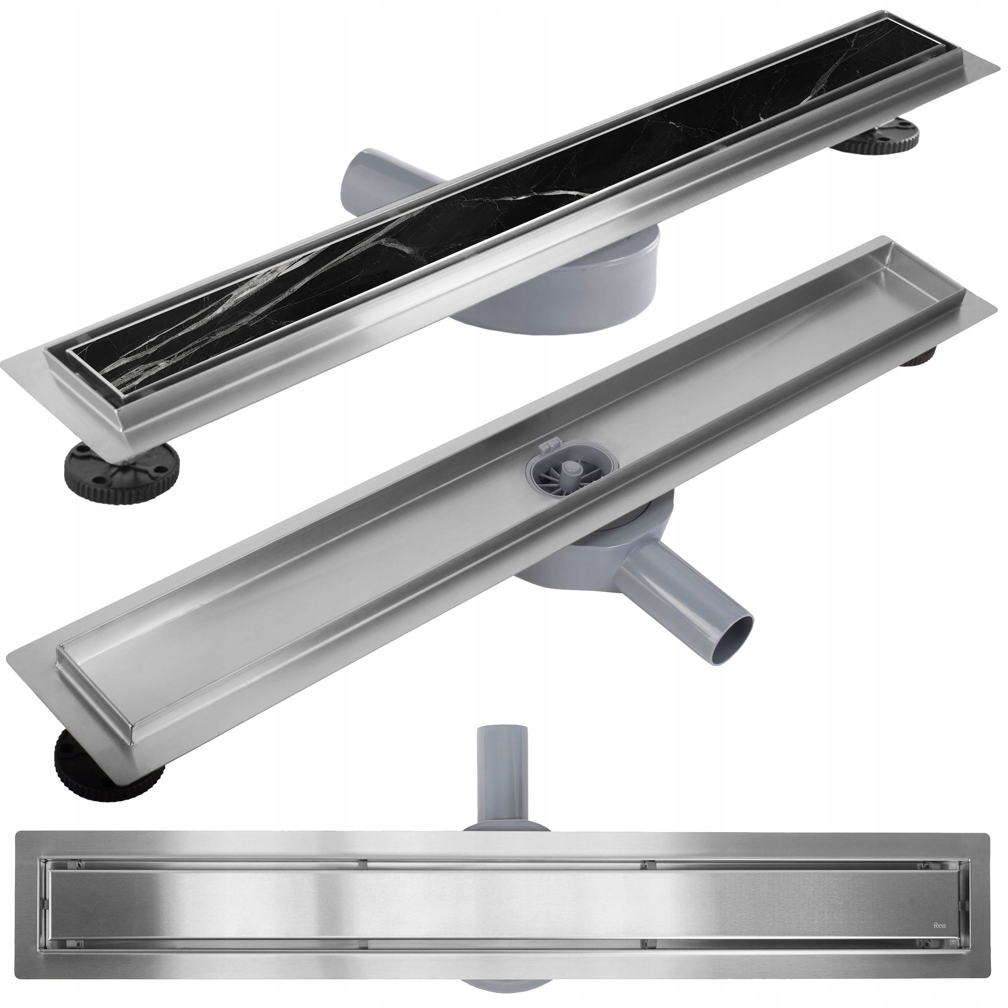 Lineárny Odtok 80 CM Oceľ Brúsená Neox Pro Inox Odtok 80 Rea