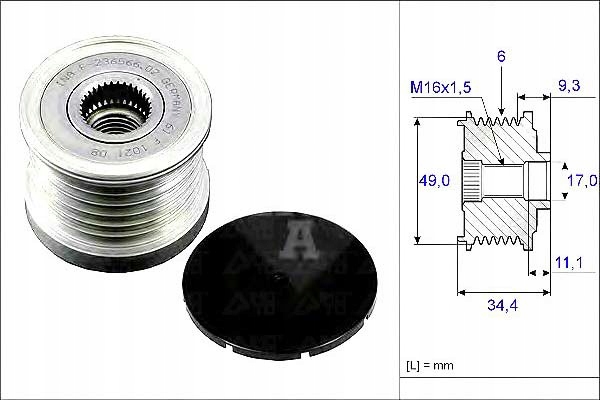 Ina Řemenice Alternátoru Bmw
