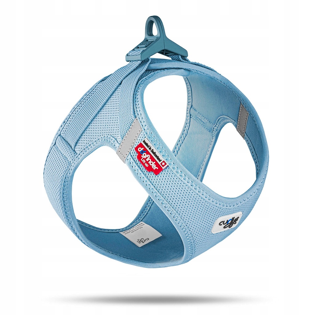 Levně Curli Postroj pro psy se sponou Air-Mesh Skyblue Xs, 3-5 kg