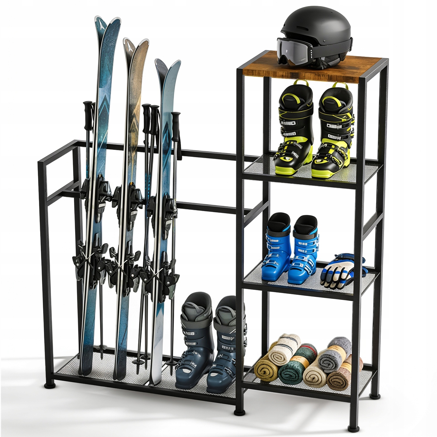 Stojan, Věšák Na Lyže, Snowboard, Volně Stojící, Kovový, Garážový, Domácí