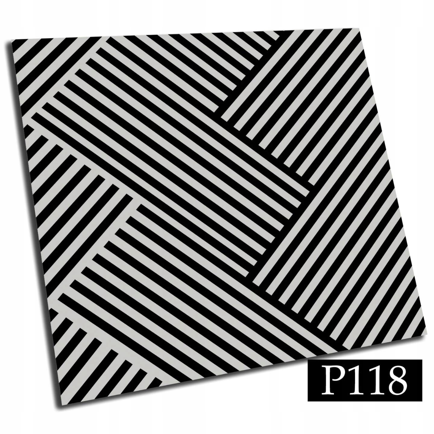 Samoprzylepne kafelki PCV 15x15 Linie geometryczne