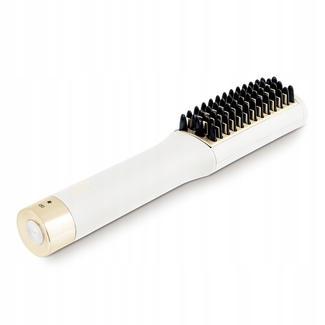 Mini grzebień prostujący włosy, Fashion FTV-0148 Matte Cream-Gold
