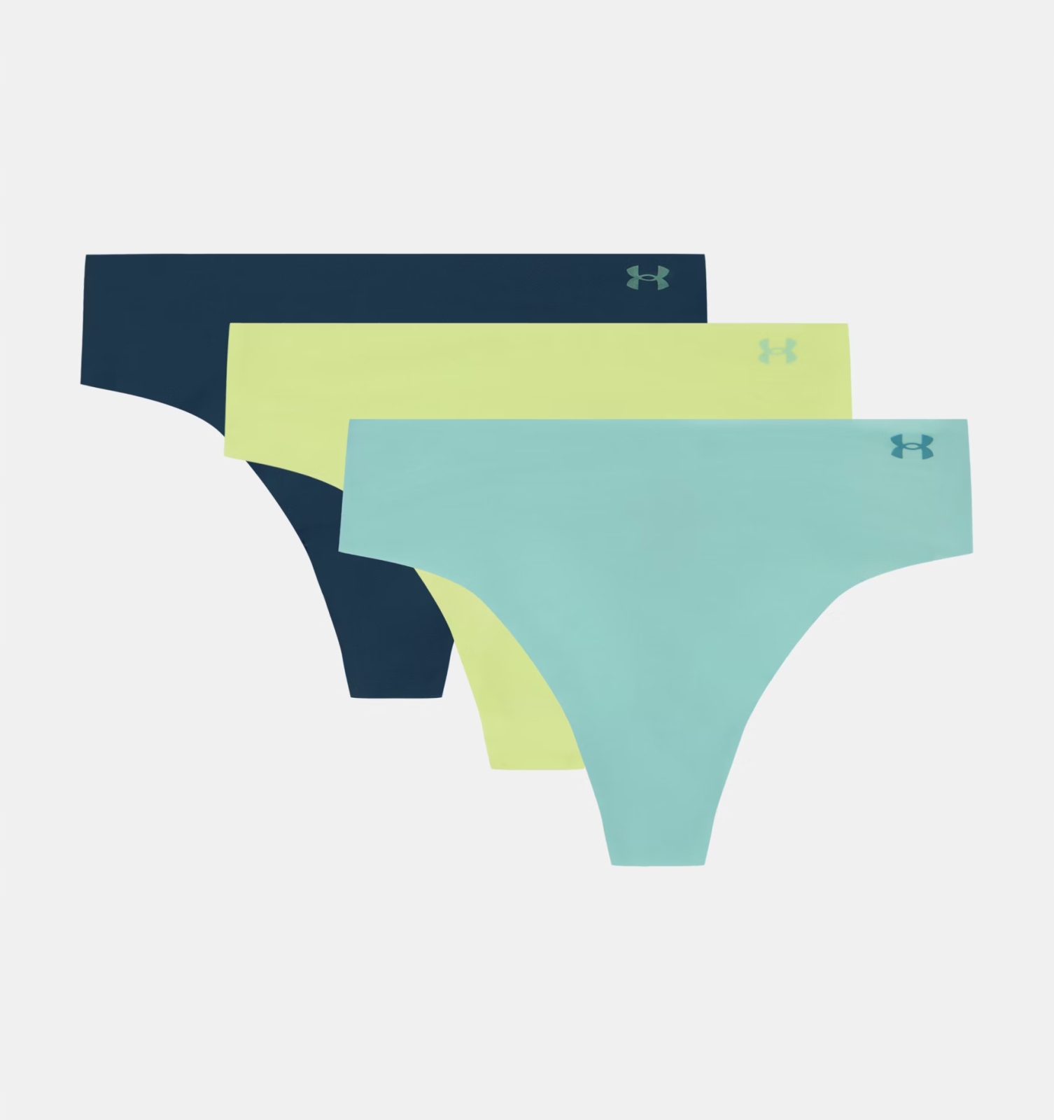 Kalhotky a tanga Under Armour Pure Stretch No Show Thong -Solid 3pk