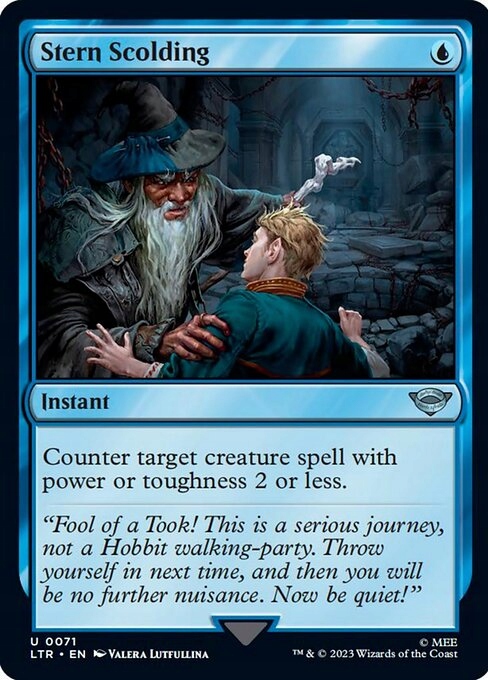 Mtg Ltr #71 Stern Scolding
