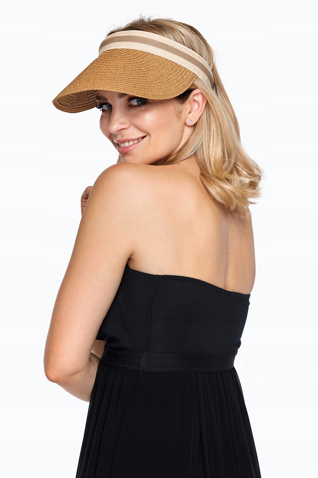 DASZEK SŁOMIANY PRZECIWSŁONECZNY CZAPKA beż Rozmiar uniwersalny