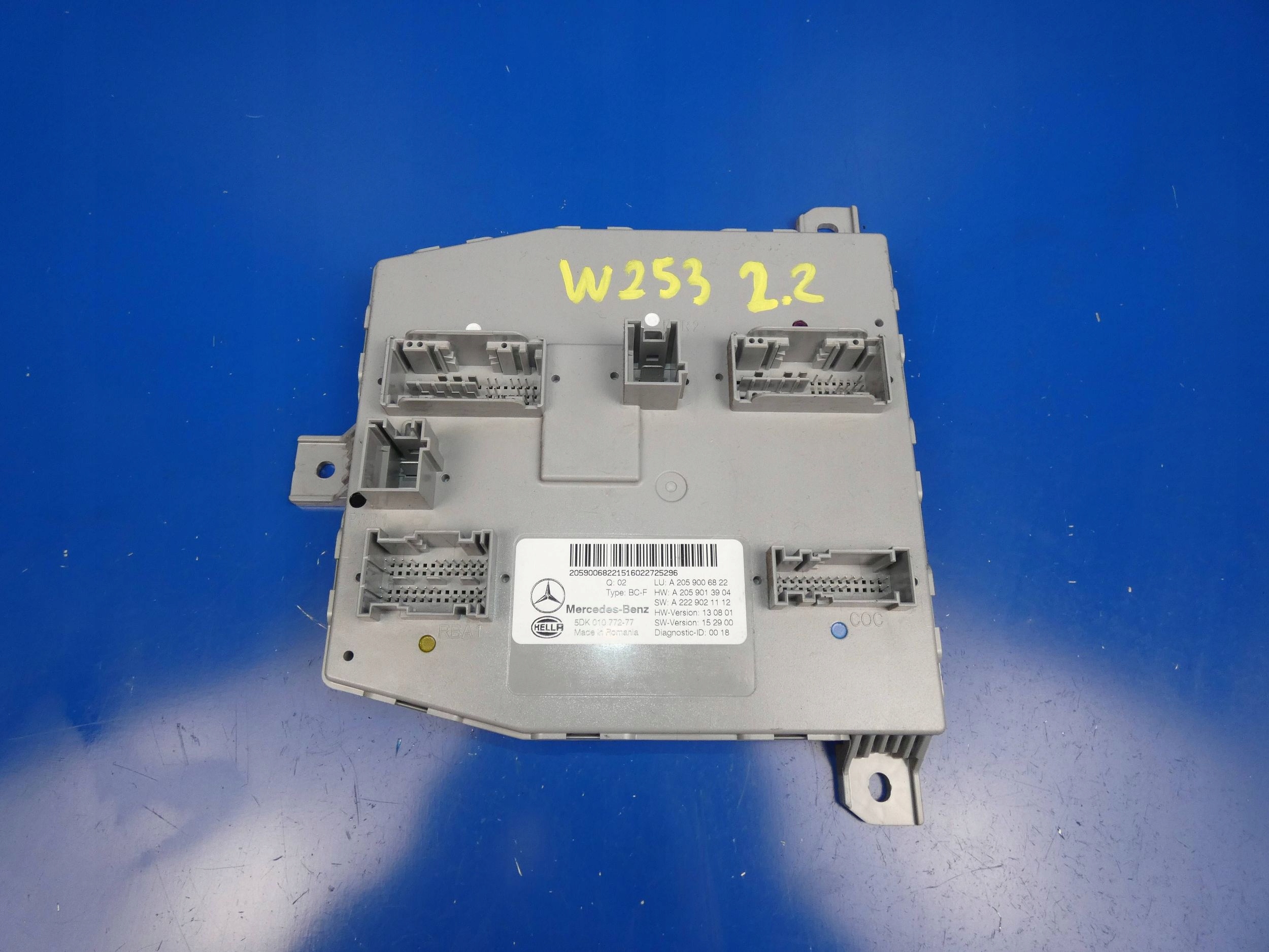 MERCEDES GLC W253 X253 C KLASA W205 module control unit SAM