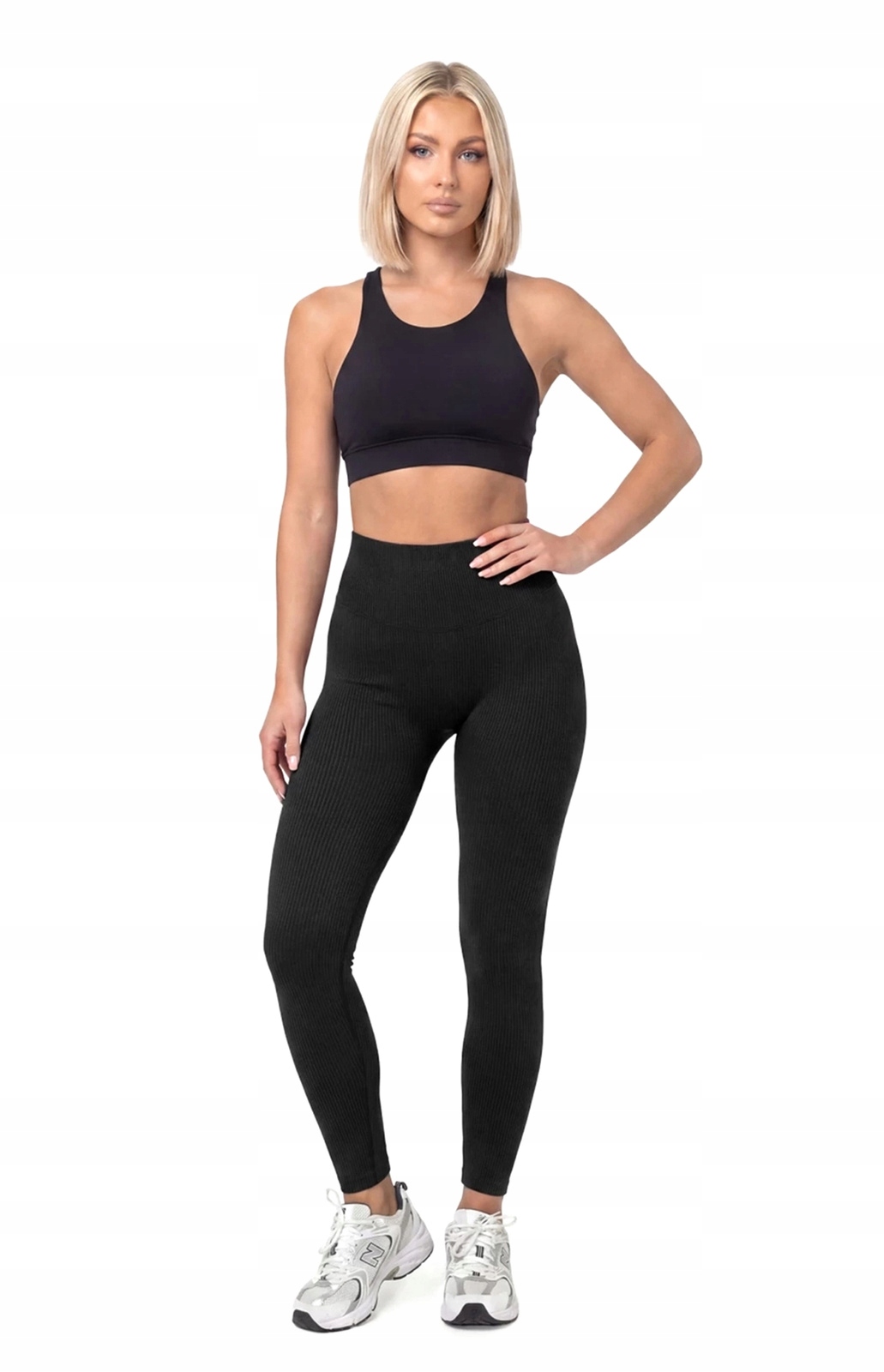 Damskie Legginsy Getry Carpatree Rib Profile Midnight Black