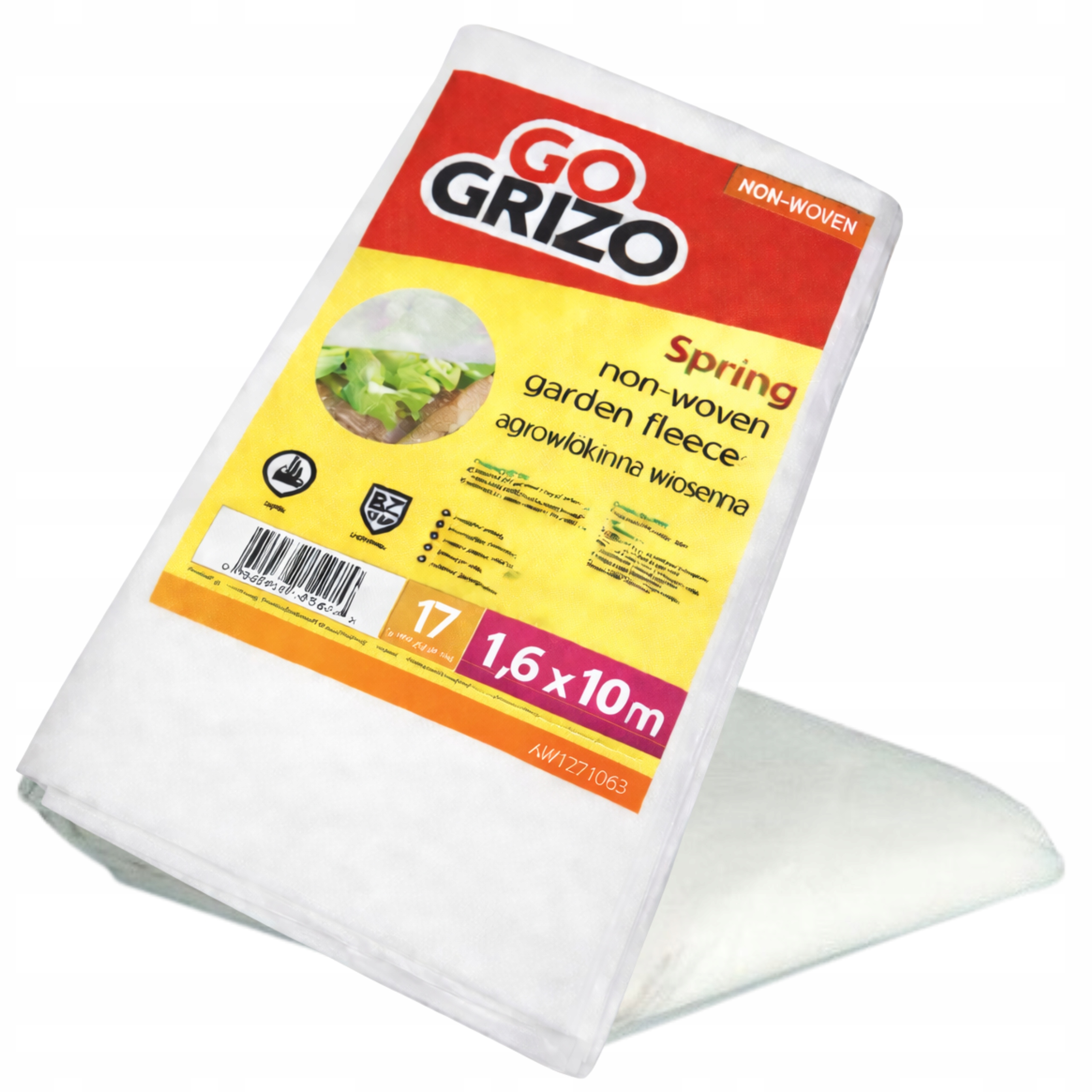 AGROWŁÓKNINA BIAŁA OGRODOWA 1,6 x 10m WIOSENNA MATA OTULINA DO PRZYKRYWANIA