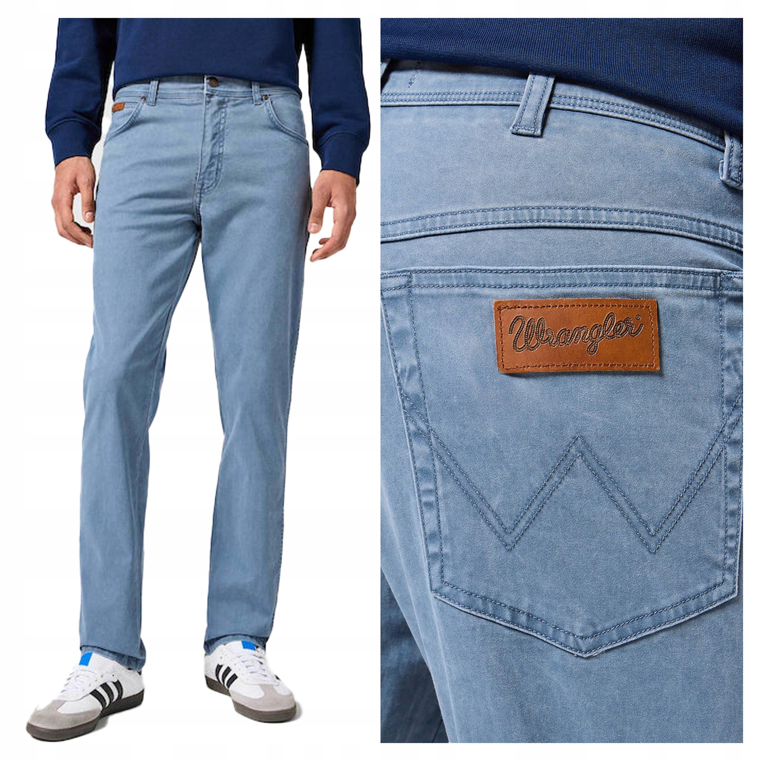 Wrangler Pánské Látkové Kalhoty Texas Slim Grisaille W30 L32