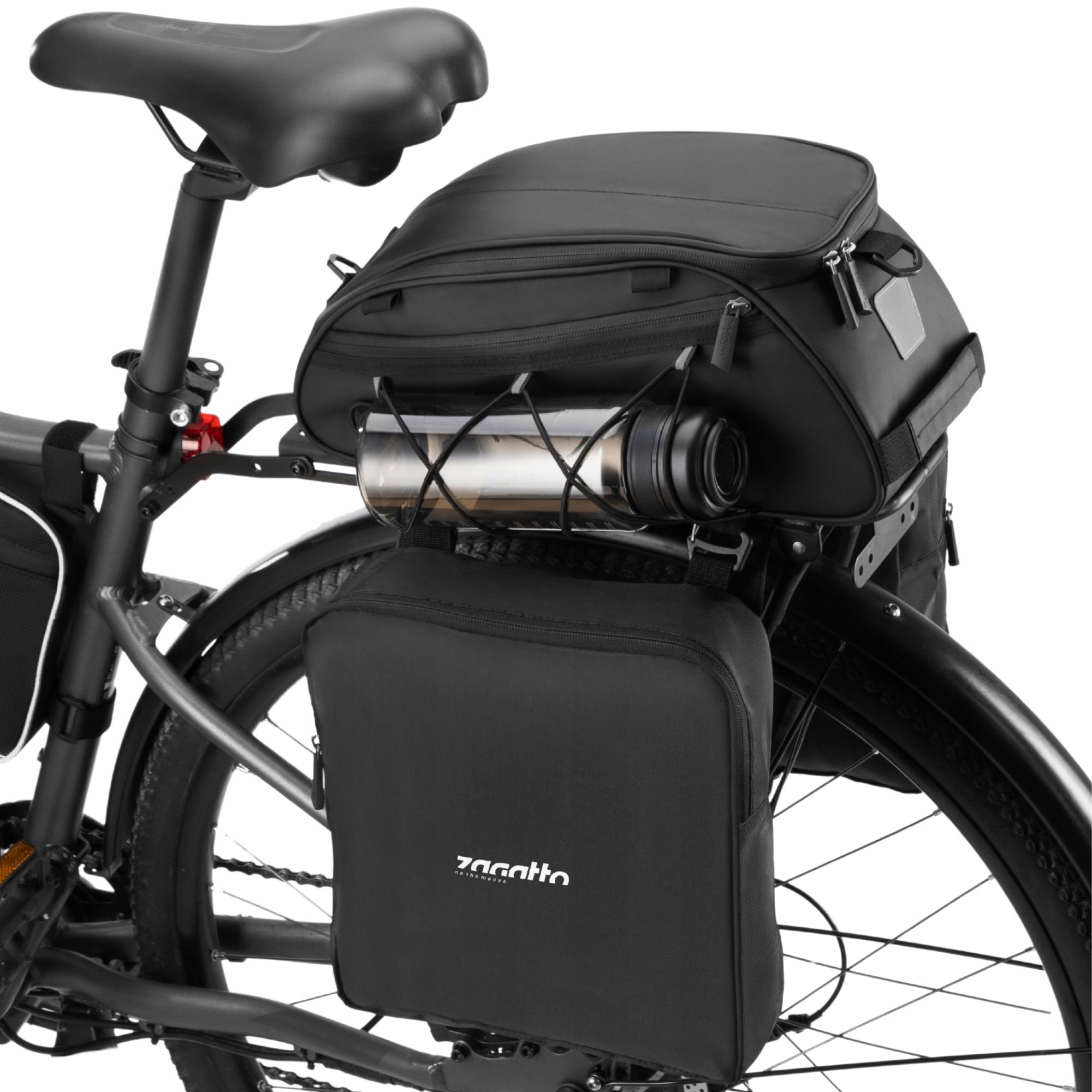 Sakwa rowerowa torba na bagażnik wodoodporna boczna tylna pojemna Zagatto