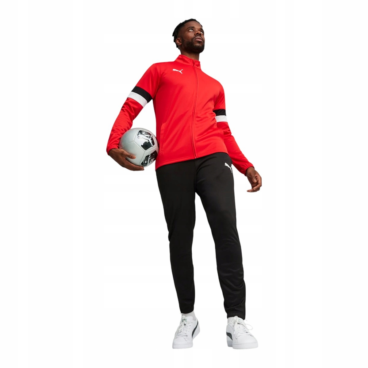 Puma Pánská Teplákovka Teamrise Tracksuit Červená/černá vel. M