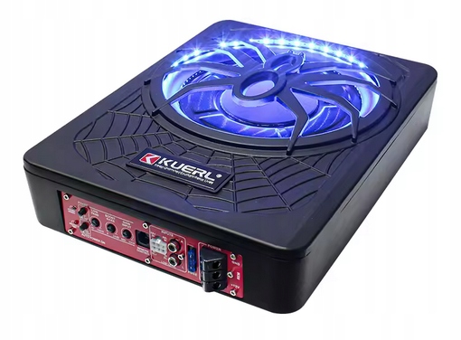 Subwoofer Aktywny Pod Fotel 25cm 800W Hi-input Pilot Kable Kuerl K-ZZ10APR