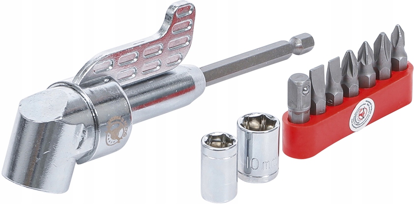 Uchwyt kątowy do bitów 1/4", 10 cz. BGS Marka Kraftmann