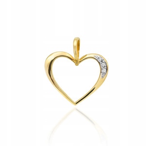 

Złota Zawieszka Serce Złoto 585 Brylant 0,025 ct