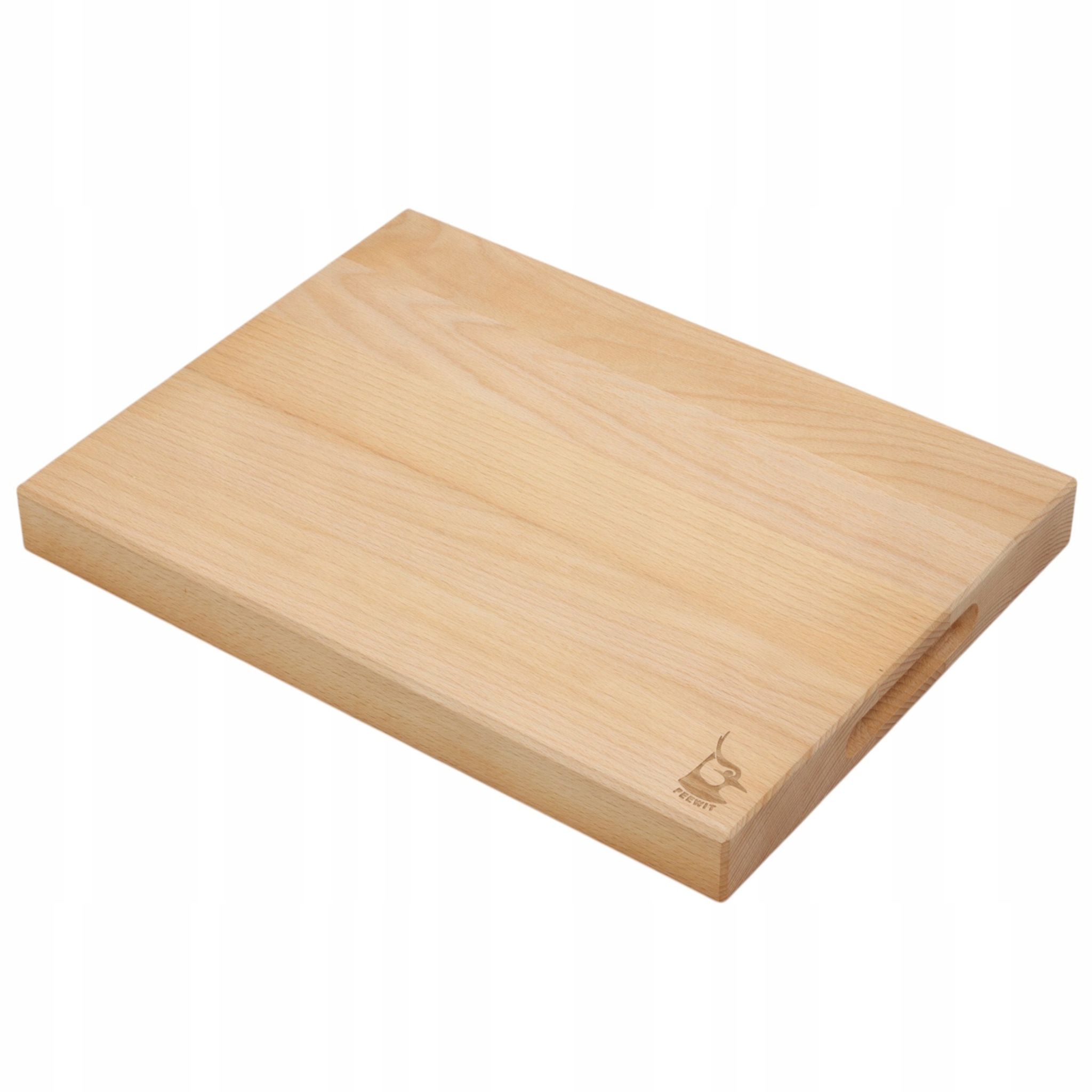 Deska Do Krojenia Gruba Blok bukowa olejowana 40x30x4cm uchwyty na palce