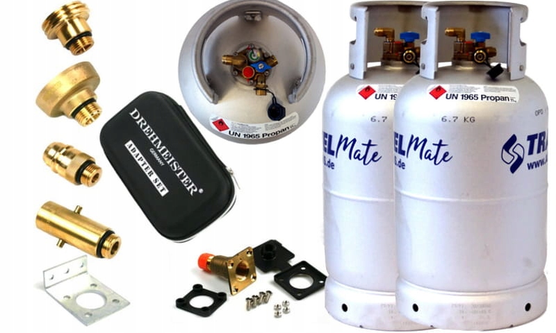 КОМПЛЕКТ ЦИЛИНДРОВ ALU 2X 27LITR LPG MULTI-VALVE MULTI AD