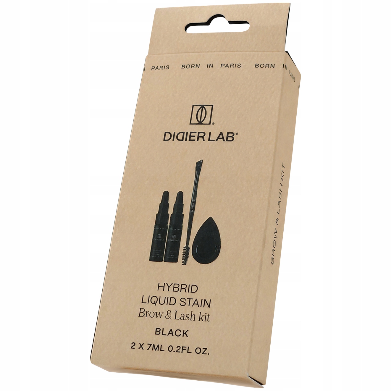 Didier Lab Hybrid Liquid Stain sada pro barvení obočí a řas černá