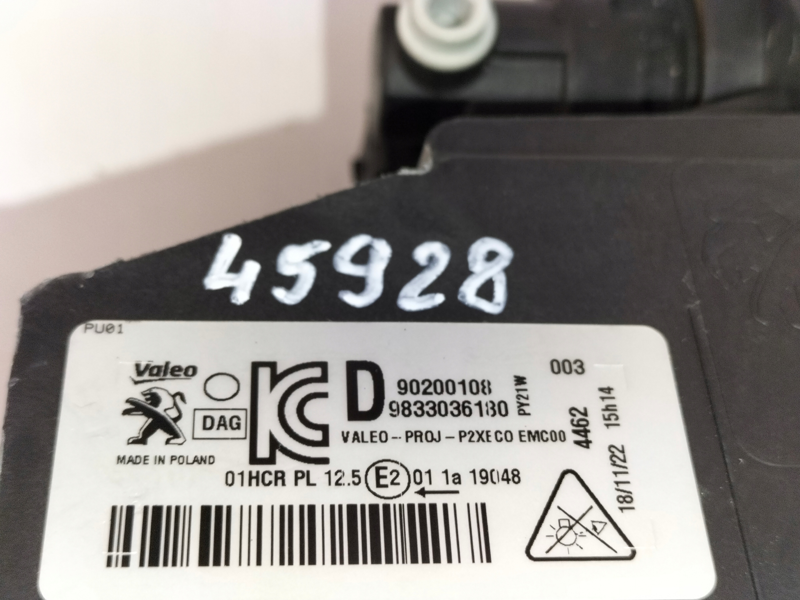 light front reflektor left RENAULT CAPTUR and 13