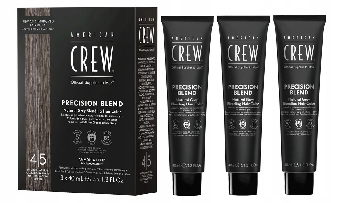 American Crew Odsiwiacz dla mężczyzn Natural3x40ml