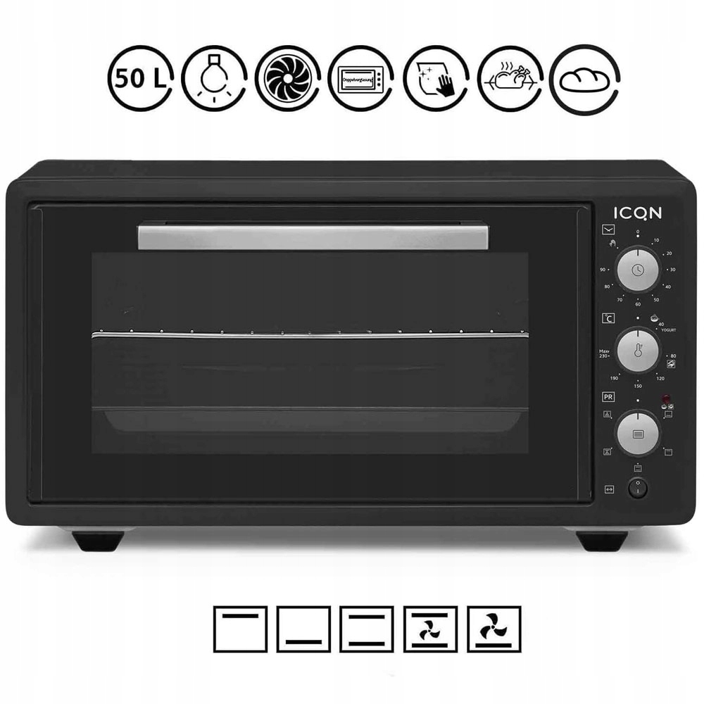 

Piekarnik Elektryczny 50L Termoobieg Rożno Grill