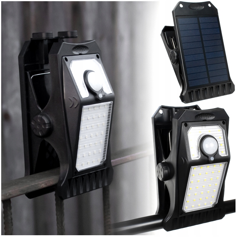 Akumulatorowa Lampa Lampka Solarna Pod Namiot Turystyczna Czujnik Usb Klips