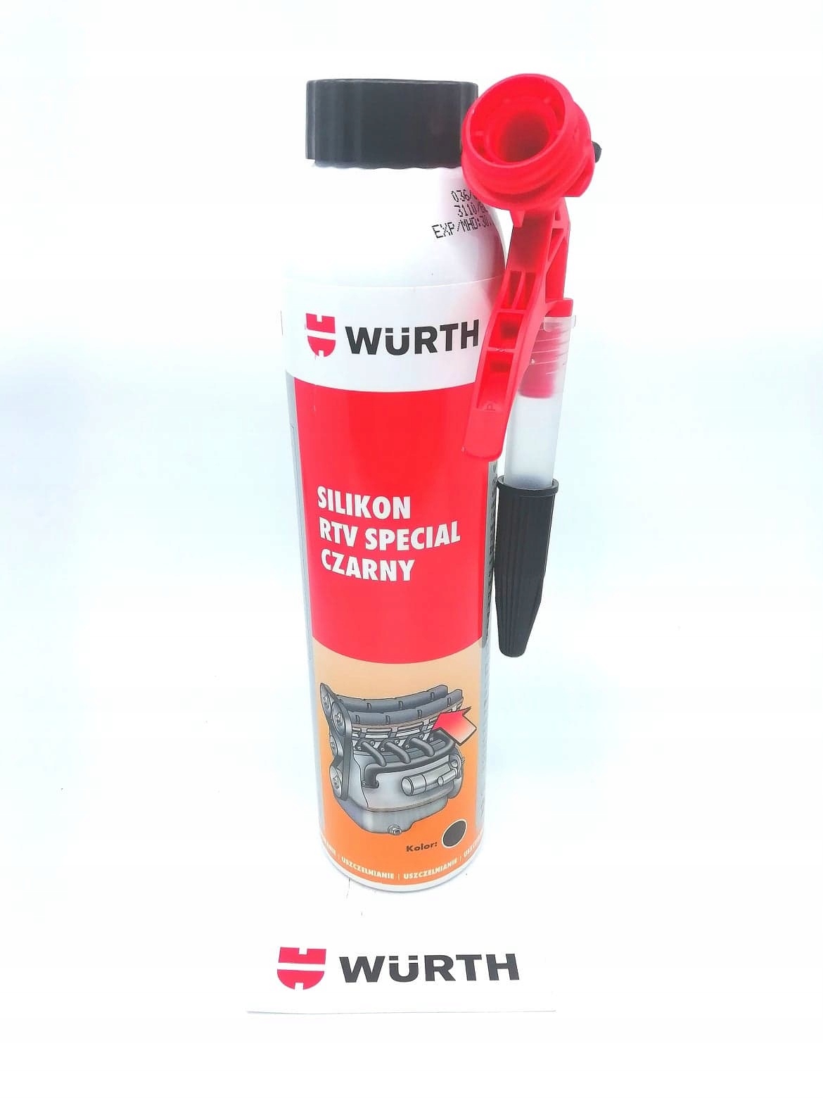 Silikon Rtv Special Czarny Wurth 200ML rękawice