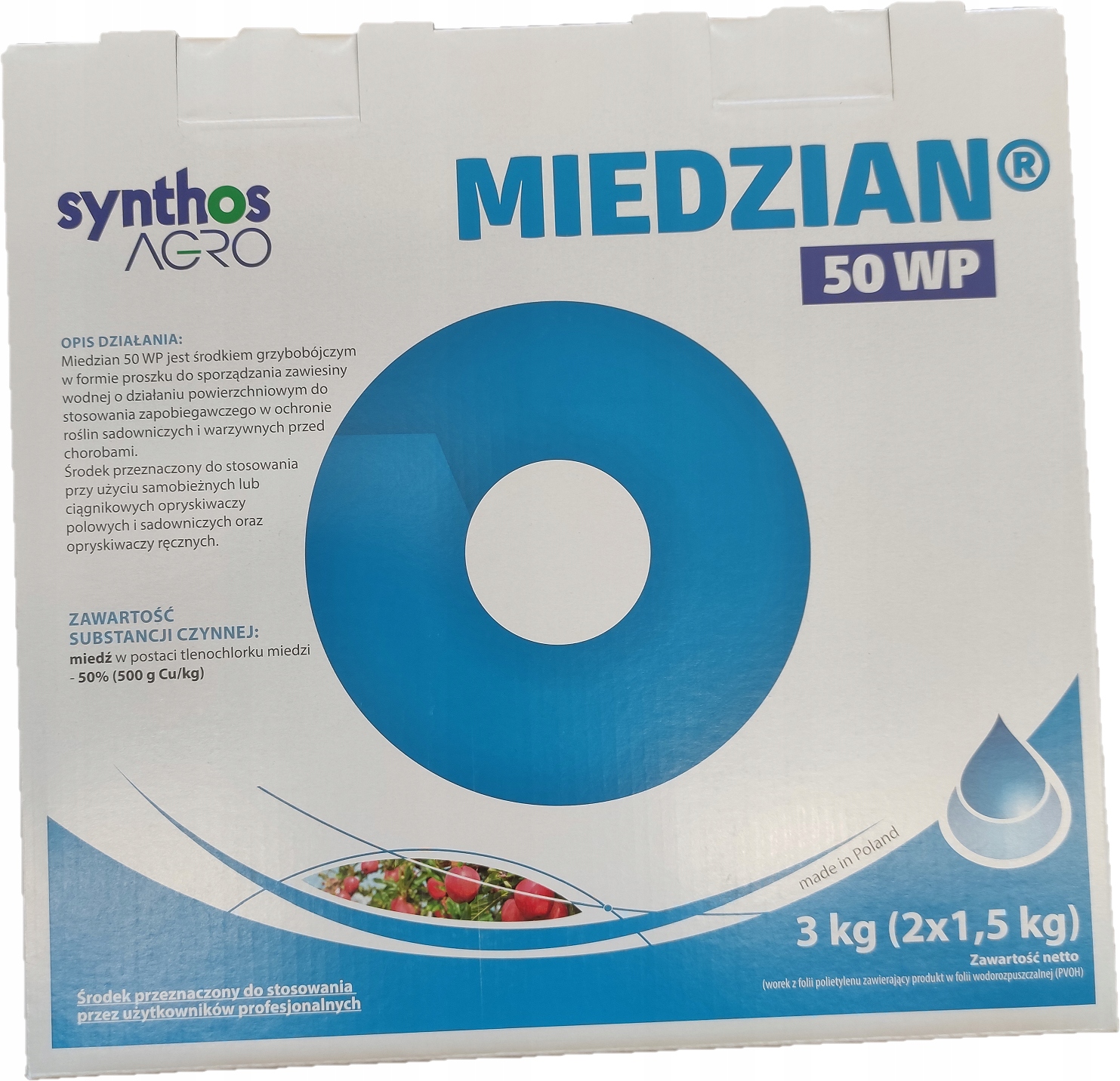 

Miedzian 50 Wp 2x1,5kg Synthos Grzybobójczy Parch