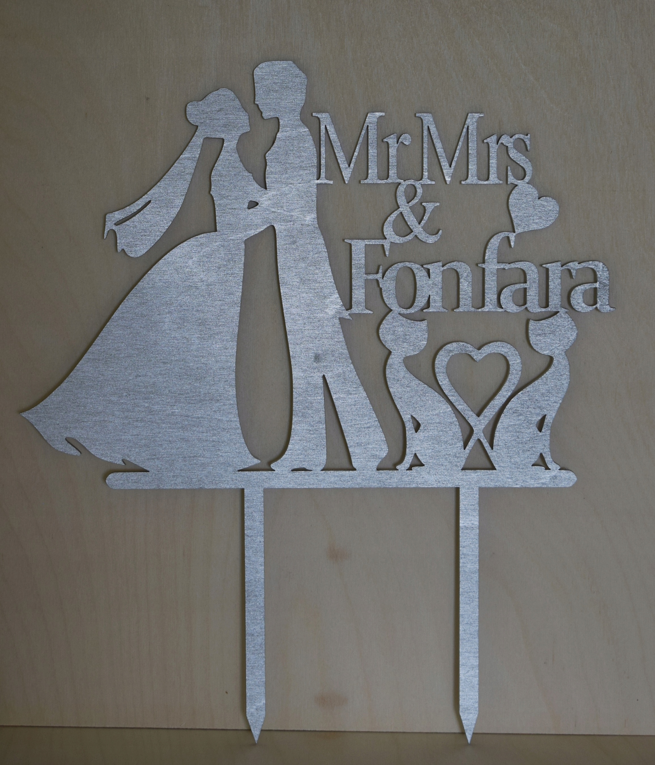 TOPPER NA TORT WESELNY, KOTY, PARA MŁODA, ŚLUB Rodzaj topper