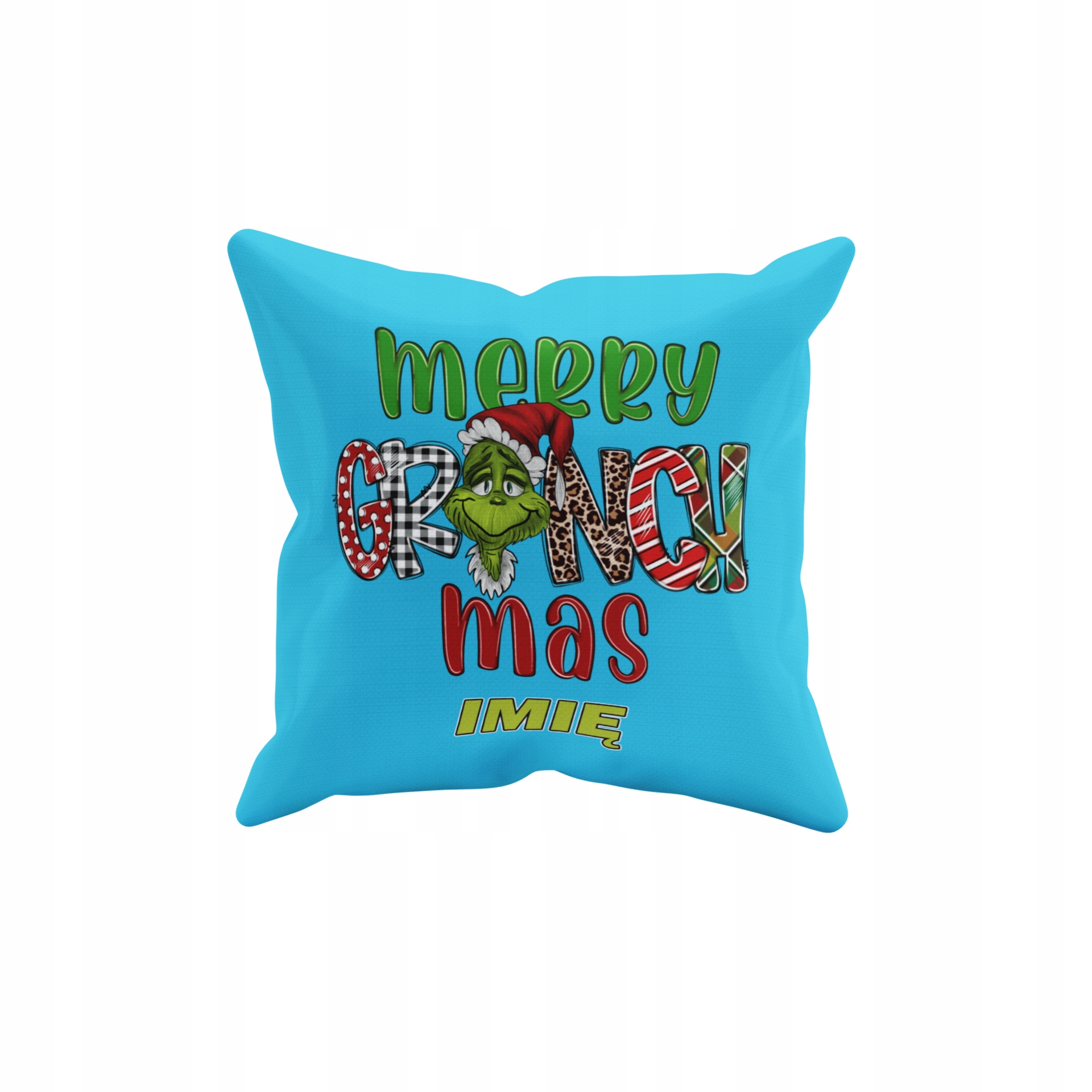 POSZEWKA NA PODUSZKĘ JAŚKA DO PRZEDSZKOLA GRINCH ŚWIĘTA + IMIĘ GRATIS Waga produktu z opakowaniem jednostkowym 0.5 kg