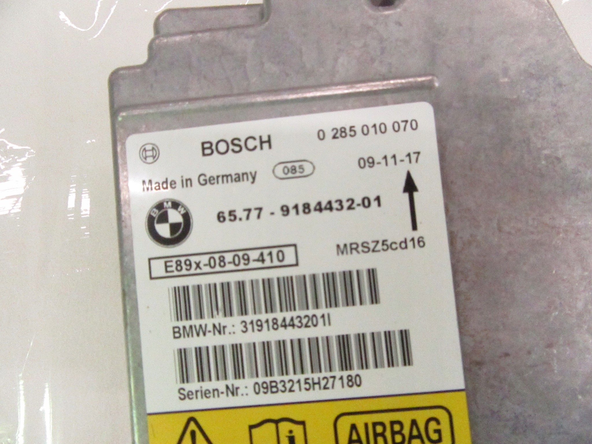 Centralina modulo airbag powietrznej airbag BMW e81 e82 e84 e87 e90 e91 e92