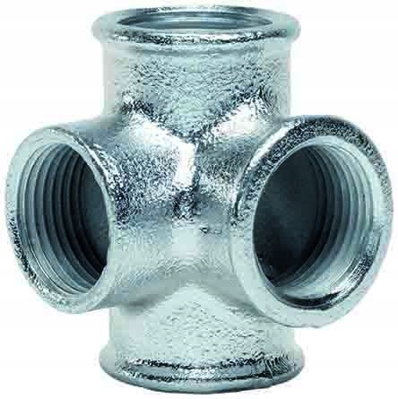 OC087 CZWÓRNIK ŻELIWNY OCYNKOWANY 1"