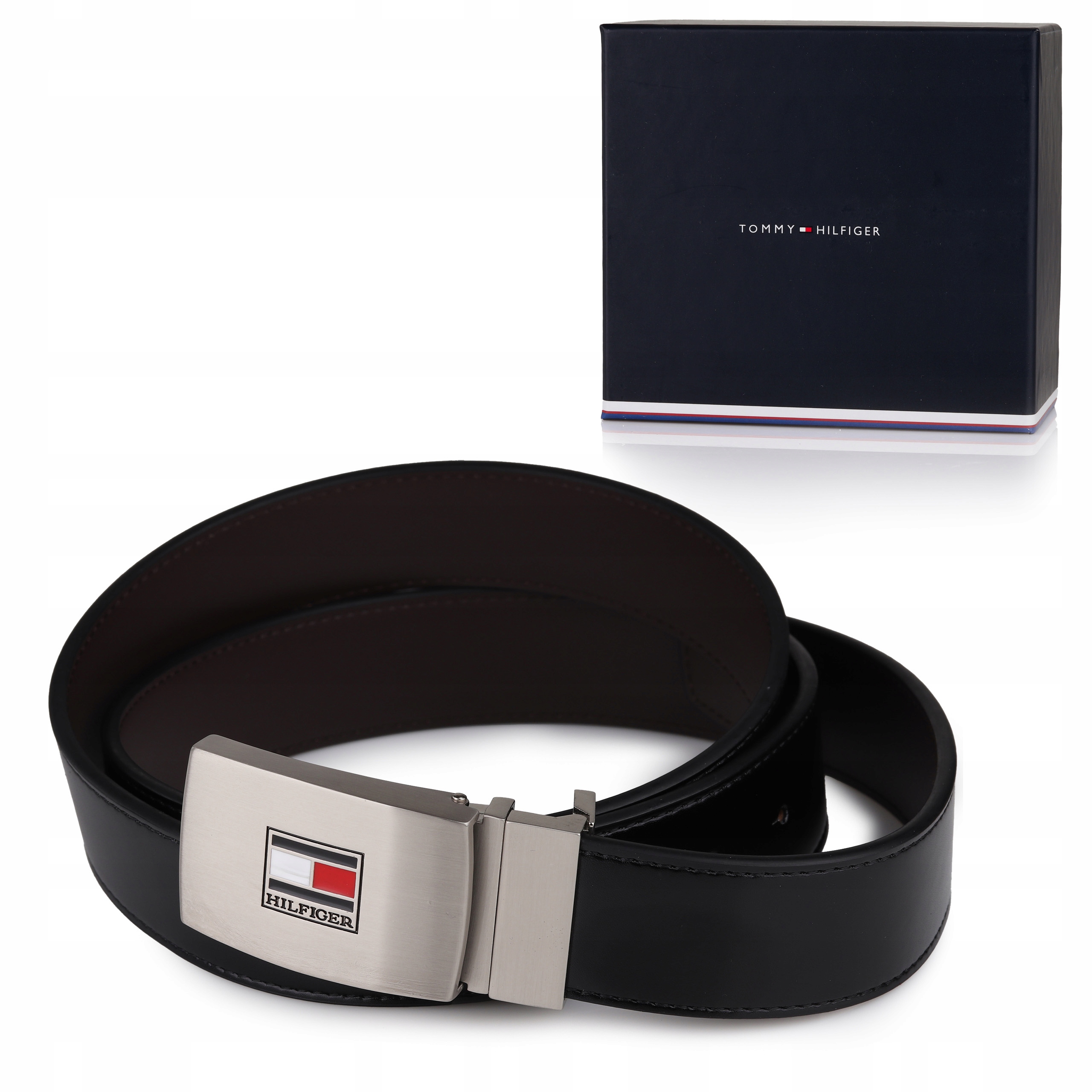 Pásek Tommy 4V1 Oboustranný 38/95 2 Spony Pouzdro Krabička