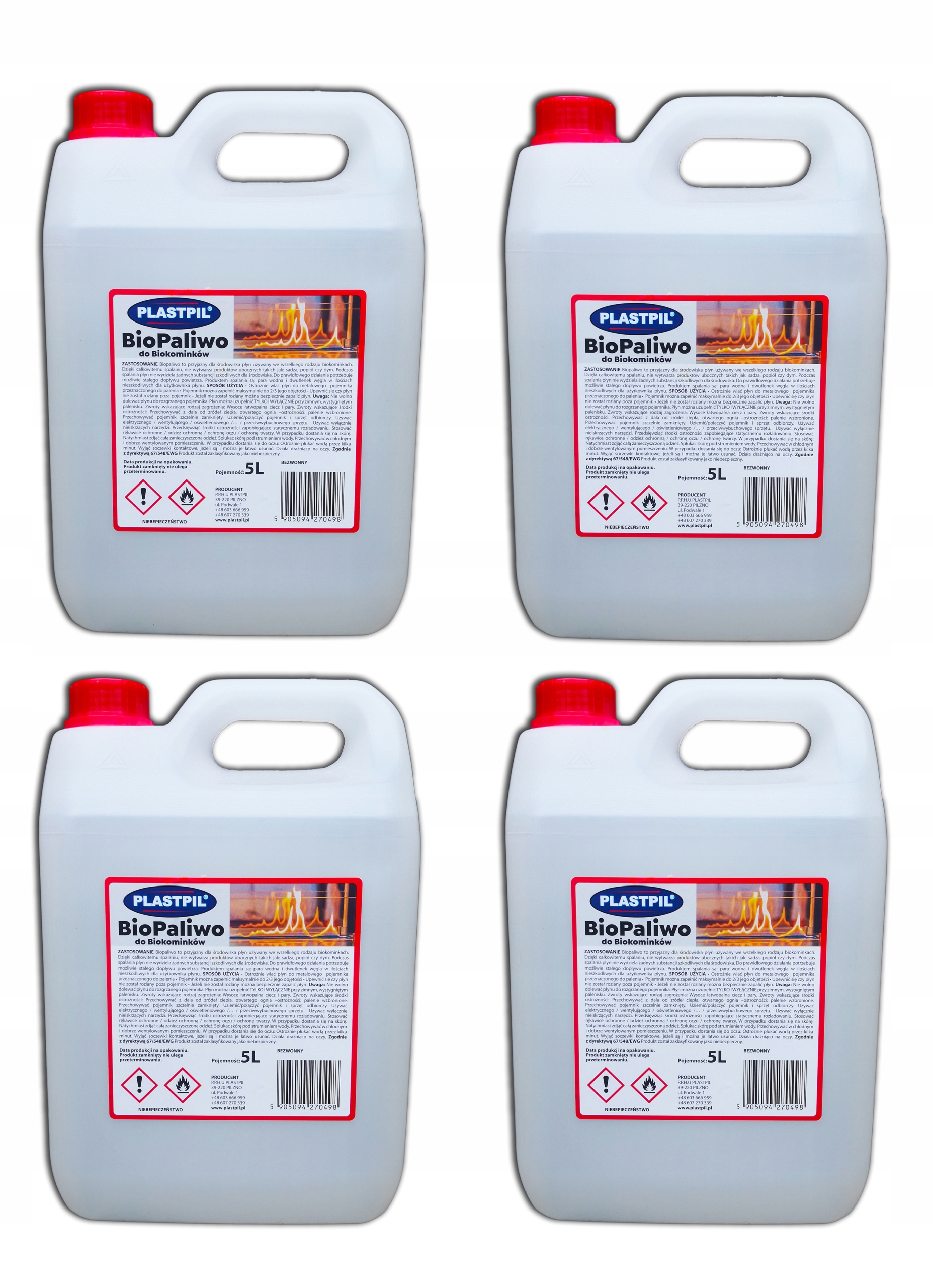 

Biopaliwo 5L do biokominka biokominek 4x5L 20