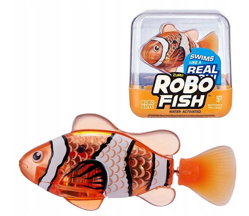 Ryba Robo Alive Nemo ZURU Robo Fish Plywająca Rybka NEMO Błazenek