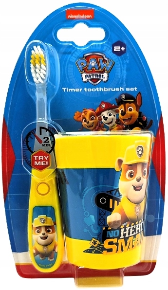SZCZOTECZKA DO ZĘBÓW TIMER + KUBECZEK PSI PATROL