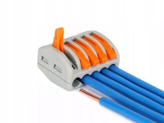 

5x Złączka typu Wago 5PIN zatrzaskowa 0V-250V