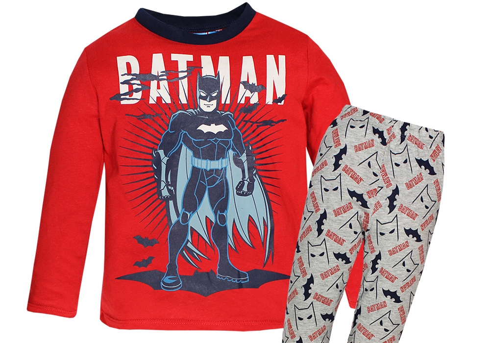 

Batman Piżama Piżamka Dziecięca Spodnie Bluzka 116