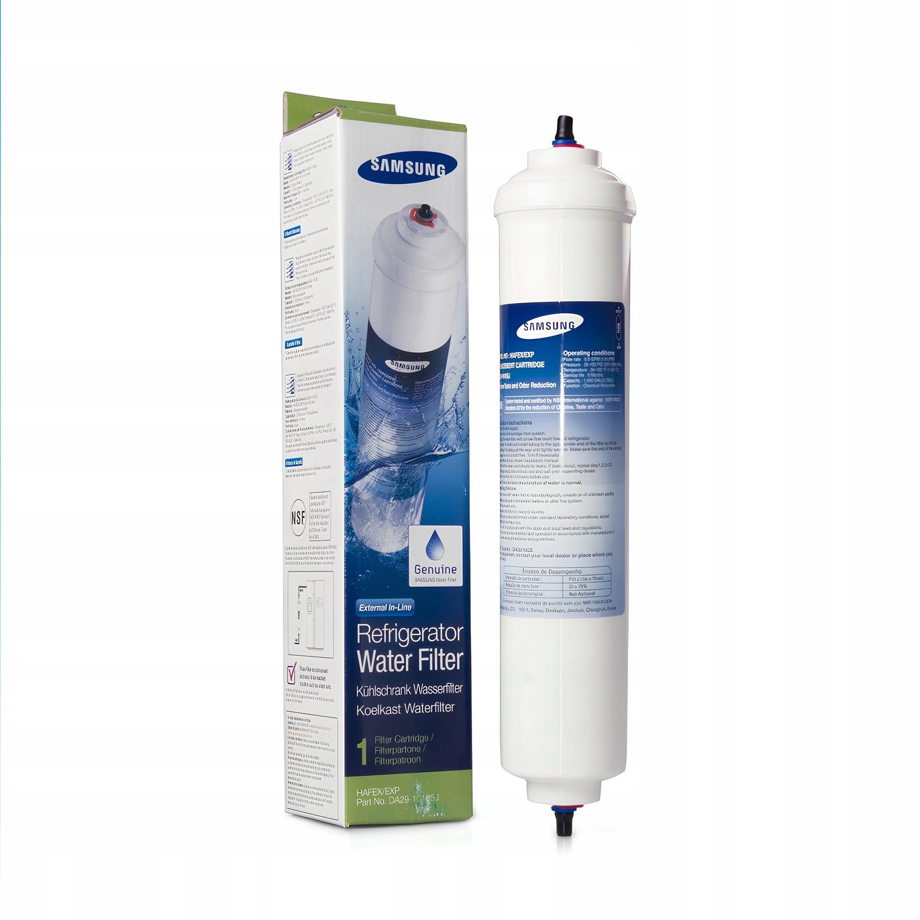 Filtr Samsung DA29-10105J Hafex skuteczne oczyszczanie wody 1 sztuka