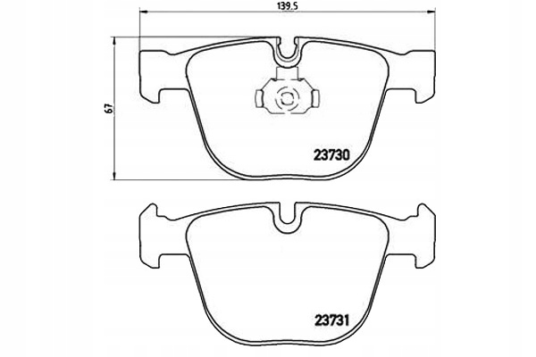 Brzdové Destičky Brembo 34212228429 34216763305 34